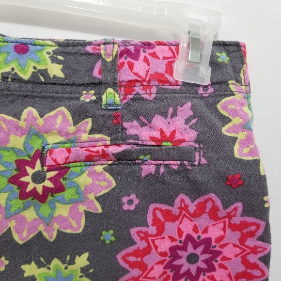 Old Navy shorts 14 Printed Linen Knight Time floral mandala print adjustable - Picture 10 of 14